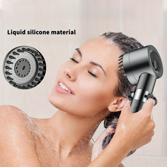 High Pressure Shower Head with Filter — Turbo Handheld Shower with 5 Spray Modes