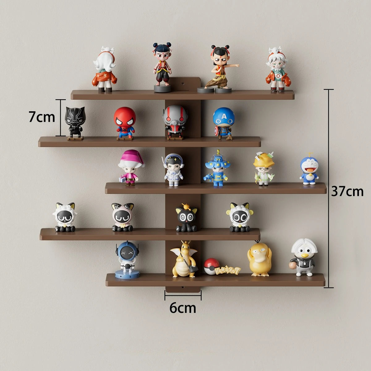 Floating Wall Shelves Set — Adjustable Display Shelf for Collectibles & Home Decor