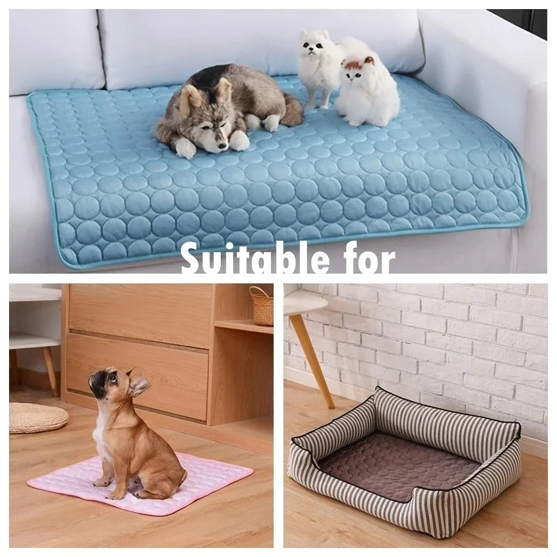Dog Cooling Mat — Self-Cooling Pet Bed for Dogs & Cats | Summer Ice Pad
