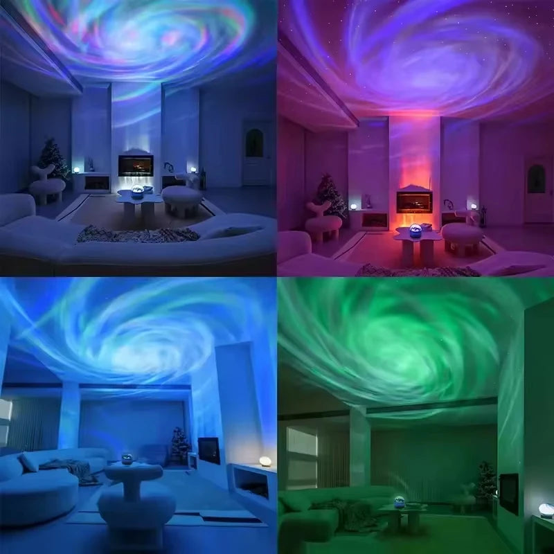 LED Galaxy Projector — Star Night Light for Bedroom & Room Decor