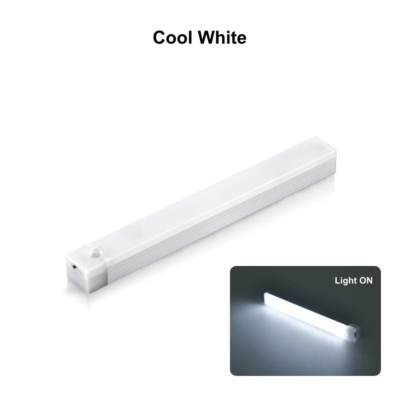 Wireless Motion Sensor LED Bar Light — 3 Colors, Rechargeable