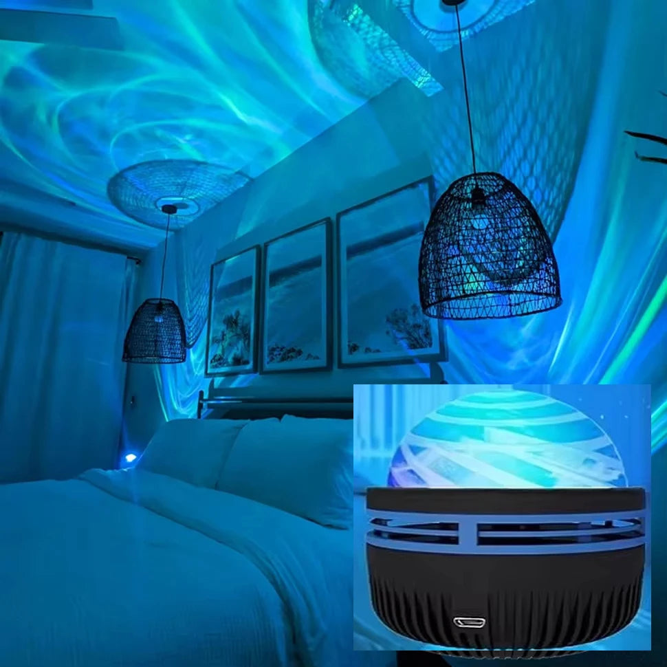 LED Galaxy Projector — Star Night Light for Bedroom & Room Decor