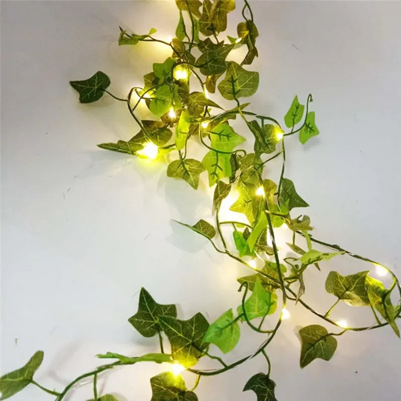 Ivy Vine Fairy Lights — Artificial Green Leaf String Lights for Room & Home Decor
