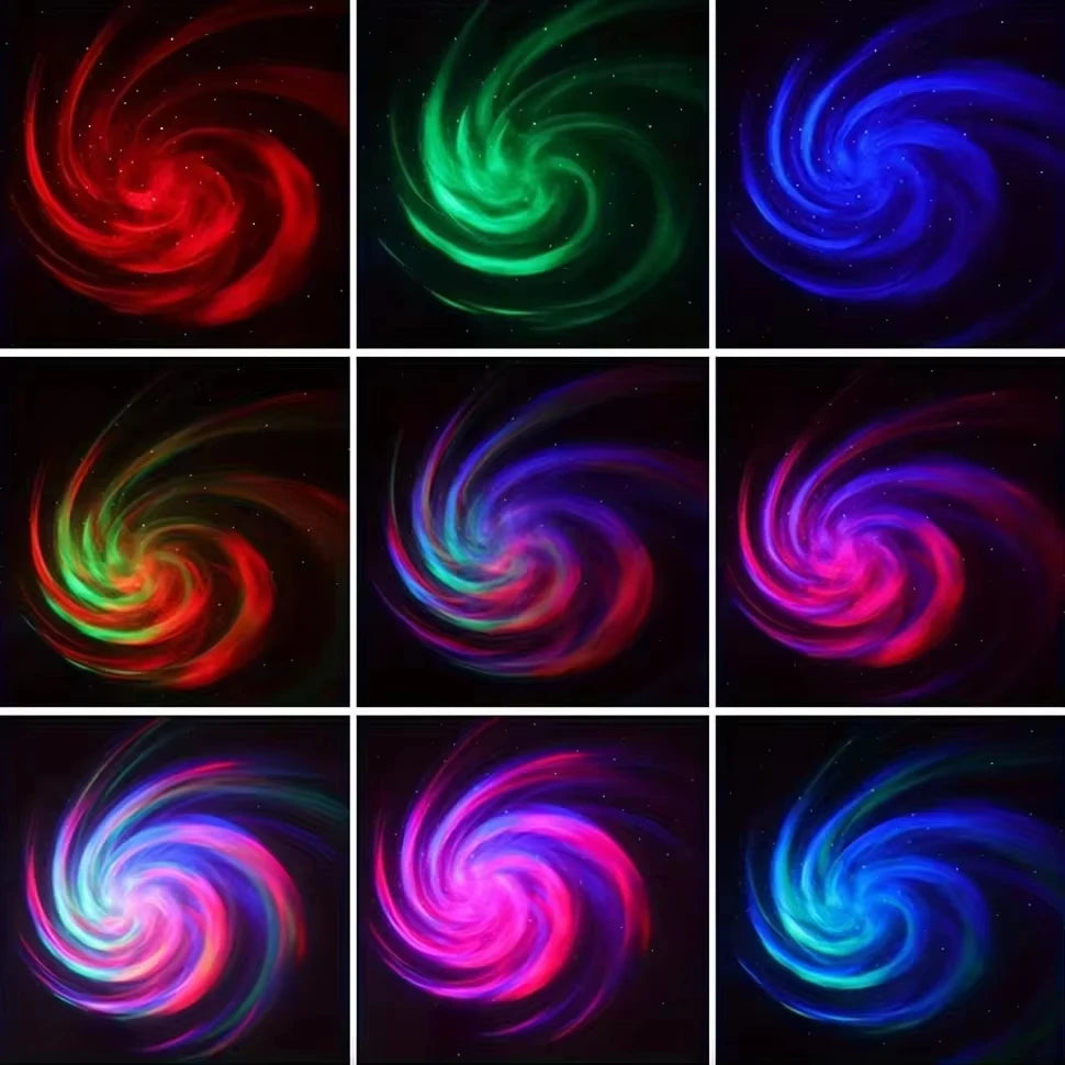 LED Galaxy Projector — Star Night Light for Bedroom & Room Decor