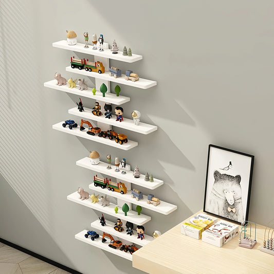 Floating Wall Shelves Set — Adjustable Display Shelf for Collectibles & Home Decor