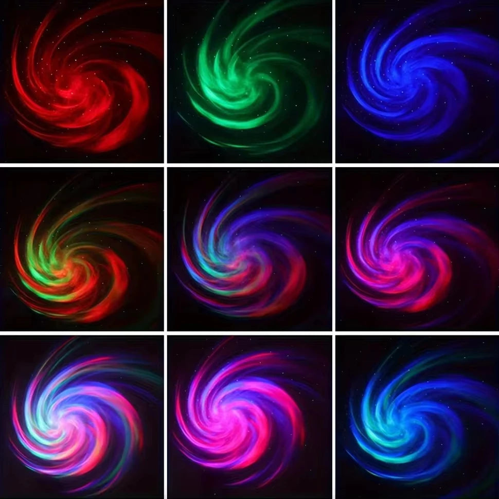 LED Galaxy Projector — Star Night Light for Bedroom & Room Decor