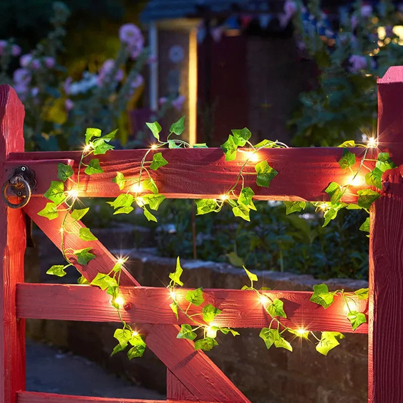 Ivy Vine Fairy Lights — Artificial Green Leaf String Lights for Room & Home Decor