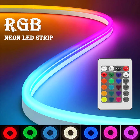 RGB LED Strip Lights — Color Changing with Remote & App Control (16.4ft)
